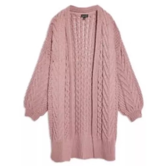 Topshop long open front Cardigan - Picture 3 of 8